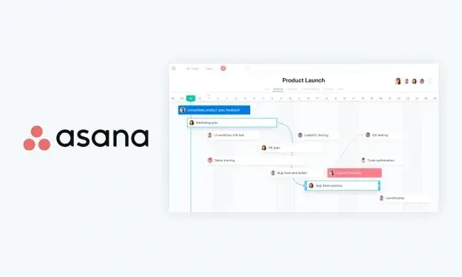 top digital marketing tools for workflow management - asana project board showing task assignments and deadline tracking