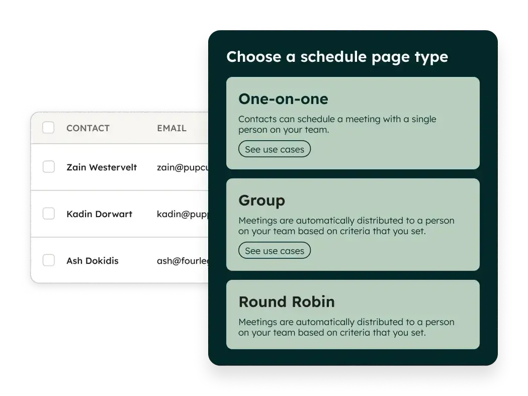best meeting scheduling tools for b2b sales teams, hubspot meeting scheduler