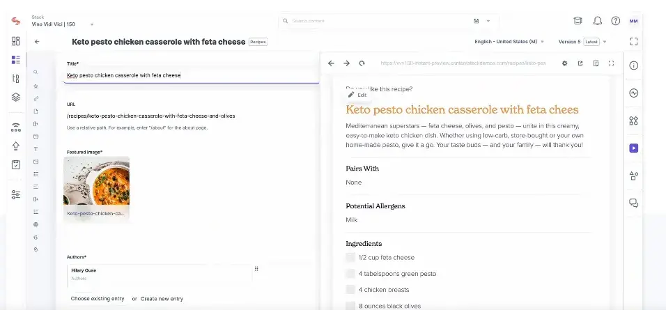 best seo friendly cms, contentstack headless cms