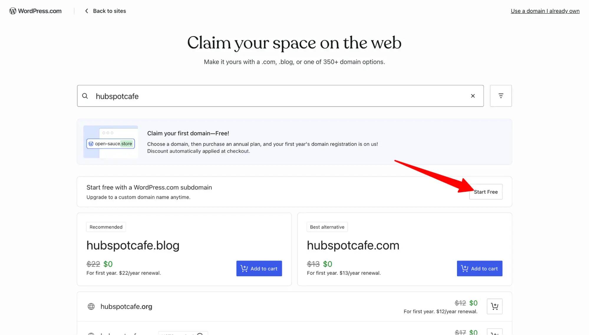 wordpress.com ��start free��
