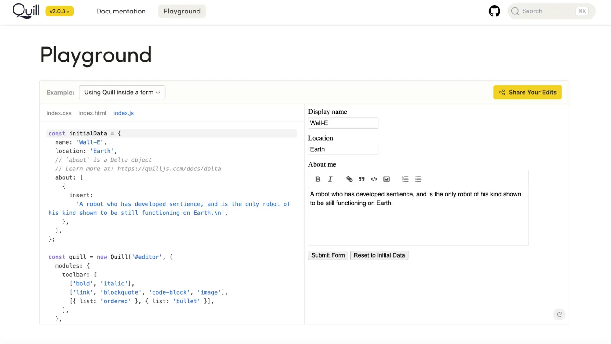 free wysiwyg editors; quill lets you adjust the editor layout depending on the element youre creating