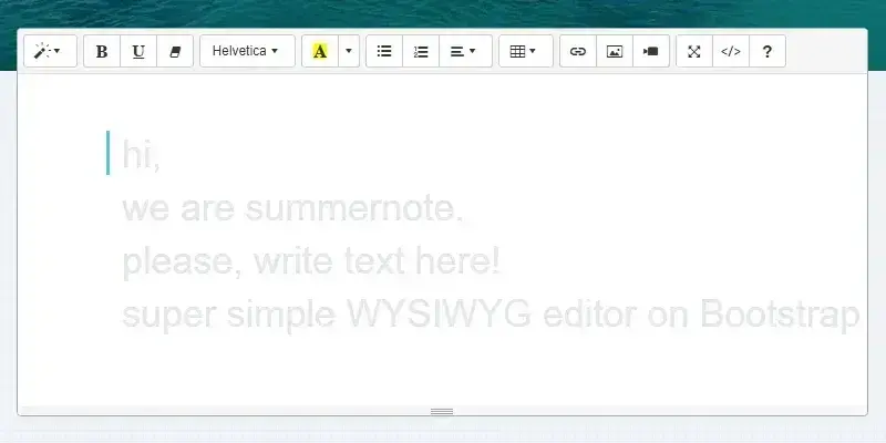free wysiwyg editors; if youre looking for an editor that resembles google docs or microsoft word, summernote might be the best wysiwyg html editor for you