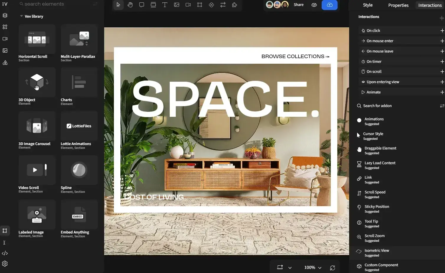 free wysiwyg editors; screenshot from vev