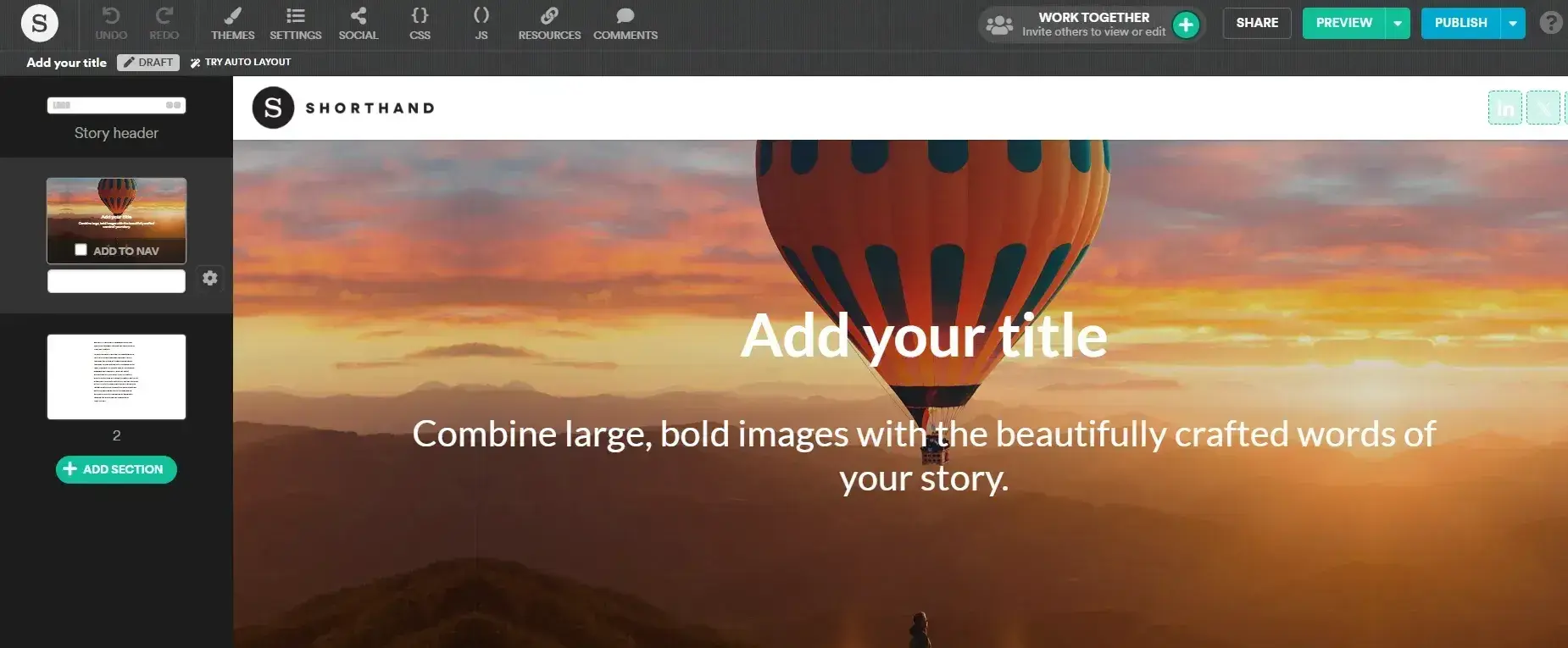 shorthand html editor