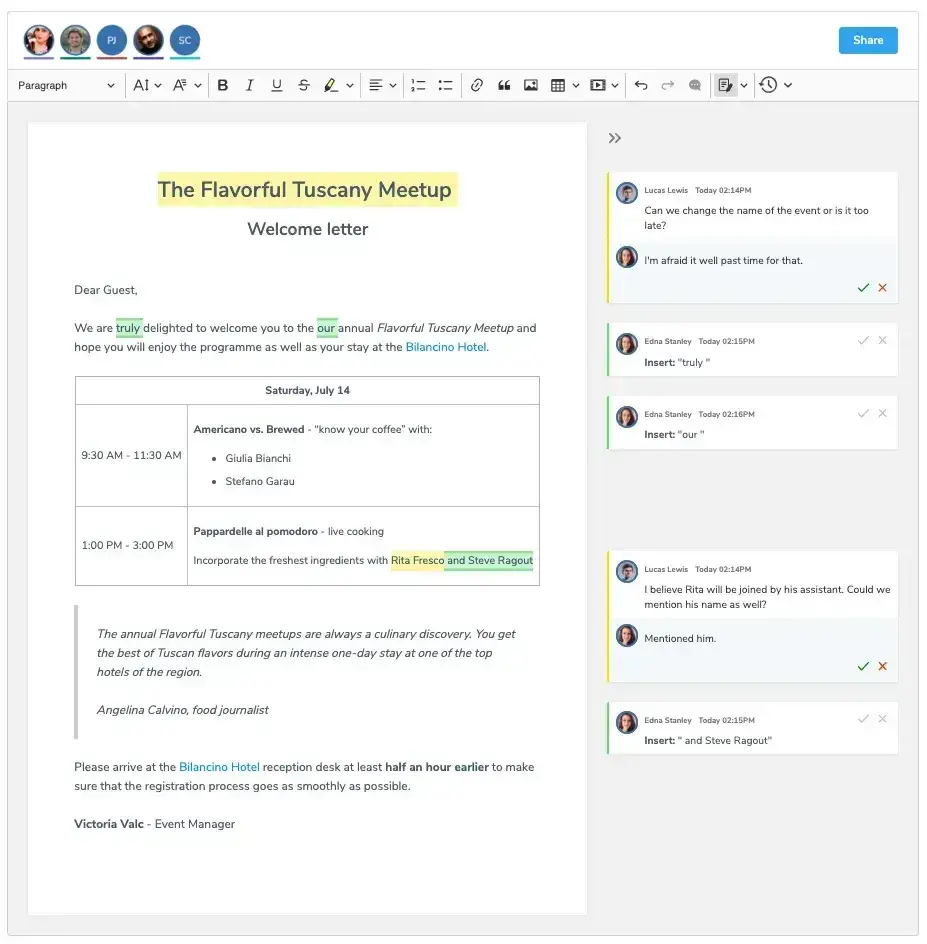 free wysiwyg editors; a screen shot from ckeditor
