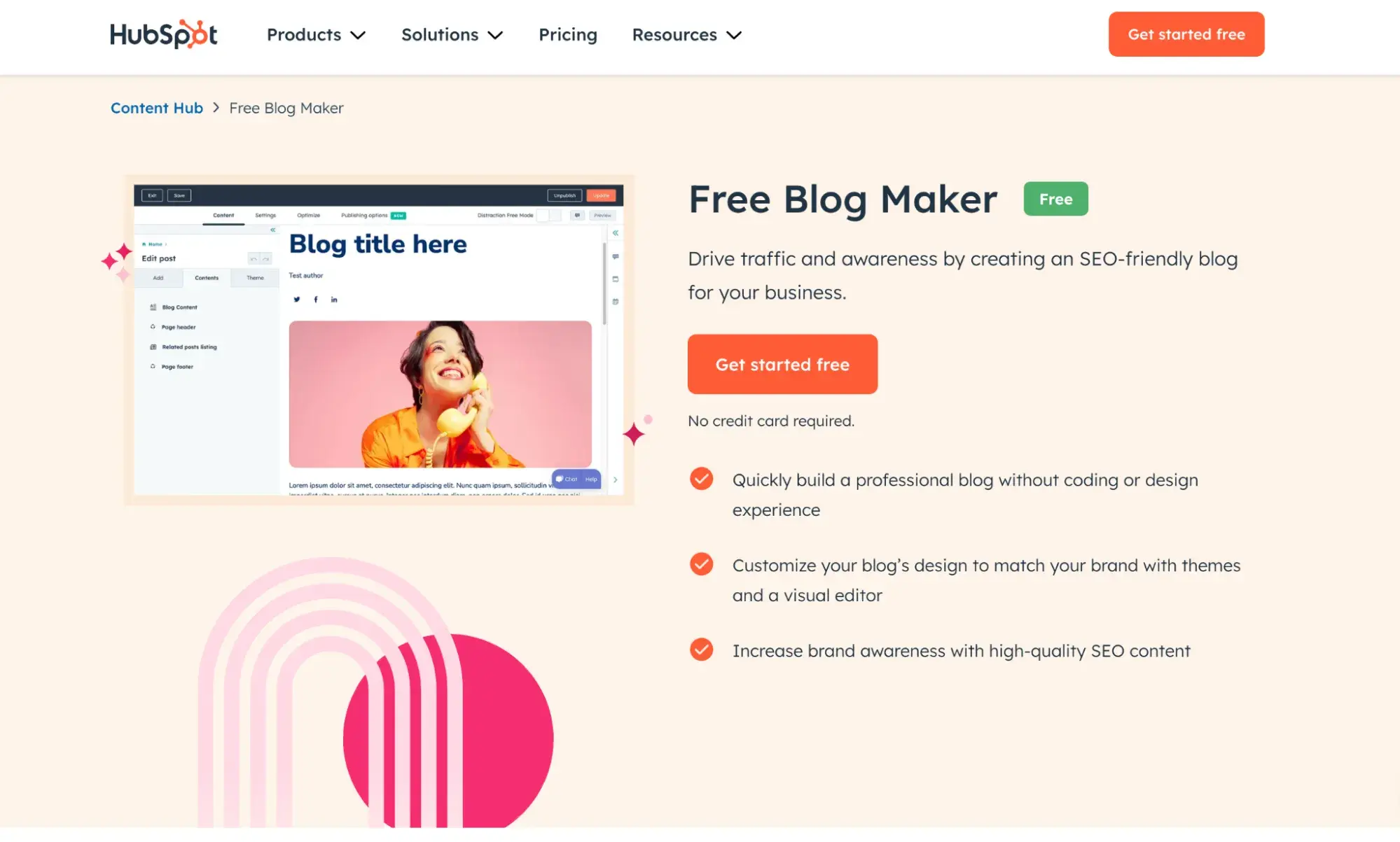 ̽ѡs Content Hub, which offers free blog hosting