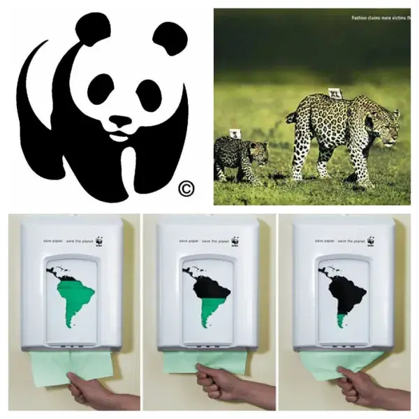 brand consistency example: world wildlife fund