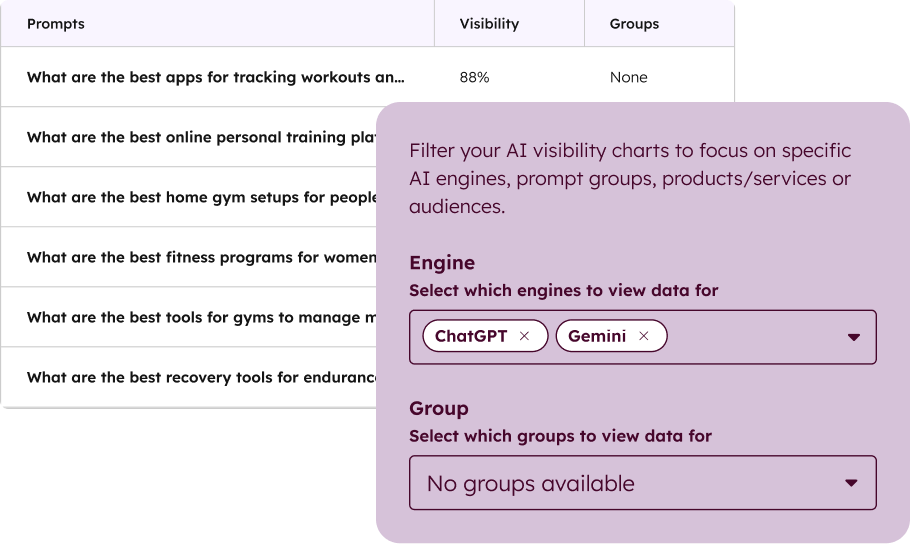 Suggested prompts based on your customer context.