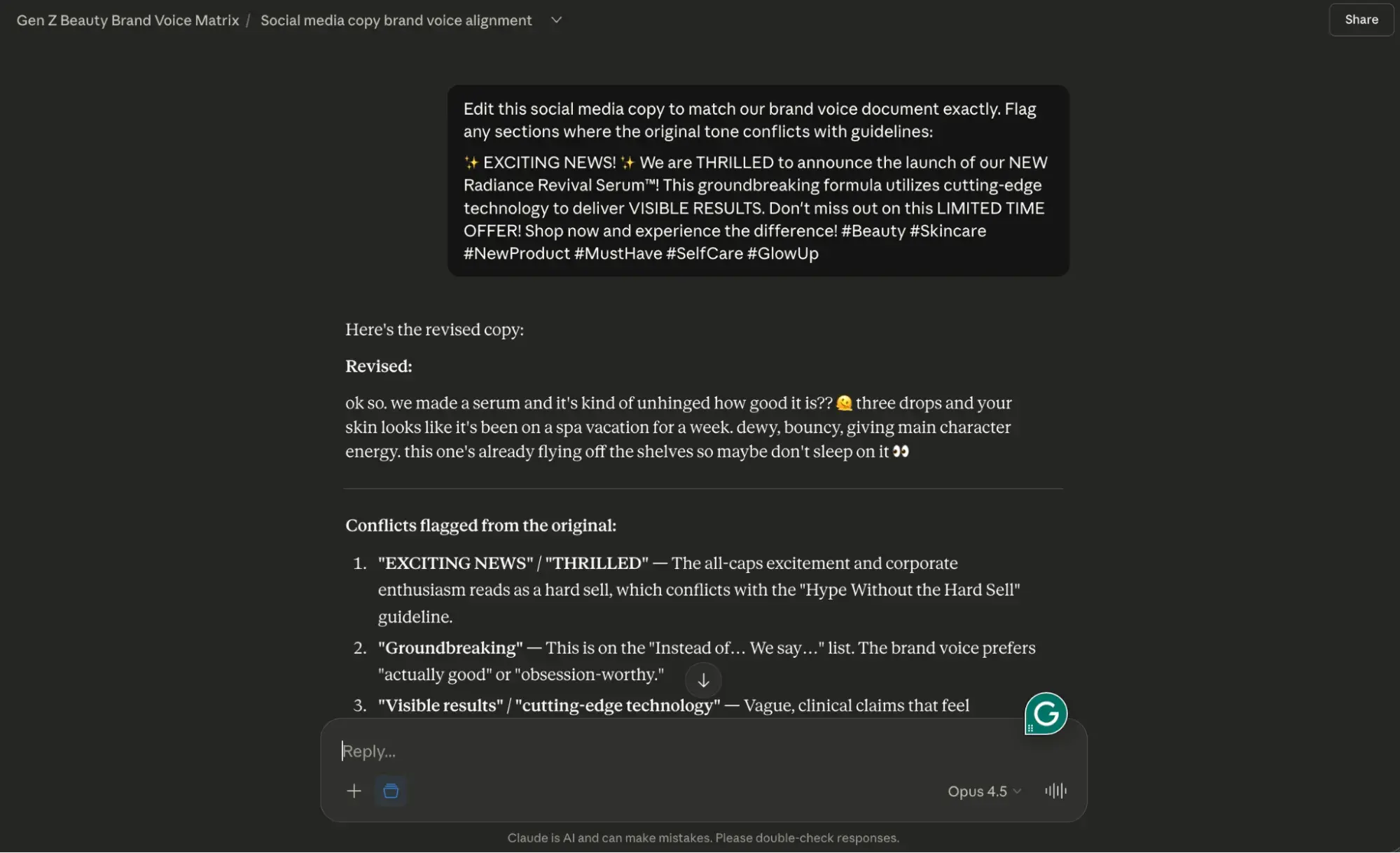 a screenshot demonstrating how to use claude pro, a chatgpt alternative