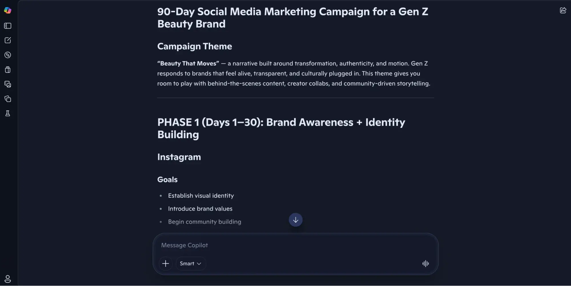 a screenshot demonstrating how to use Microsoft Copilot, a chatgpt alternative