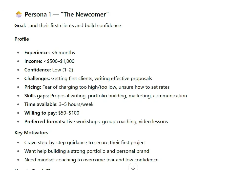 prompt for creating user persona, chatgpt prompts for ux design