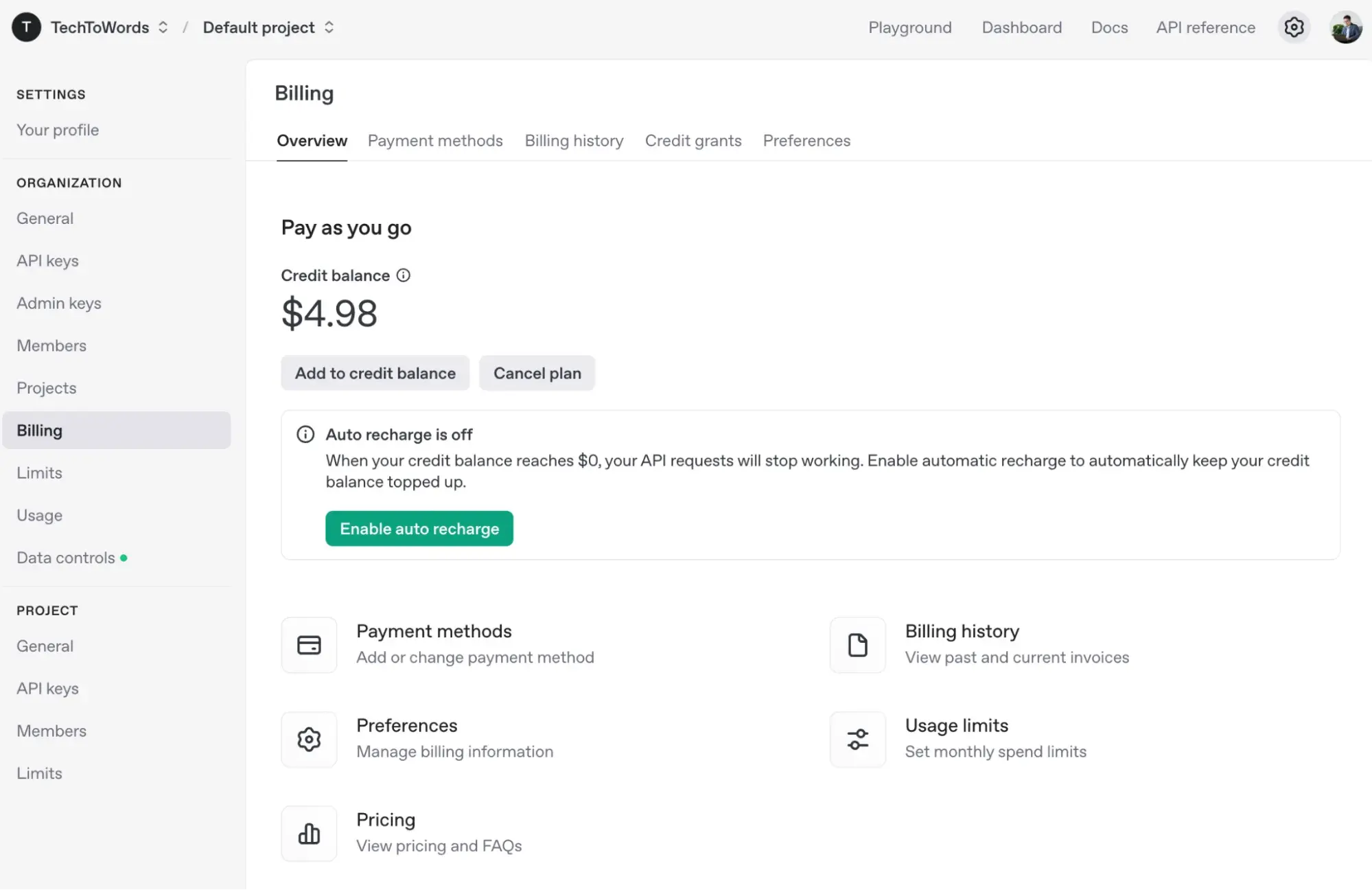 openai billing, chatgpt integration