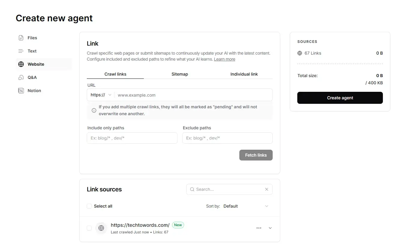 chatbase create new ai agent, chatgpt integration