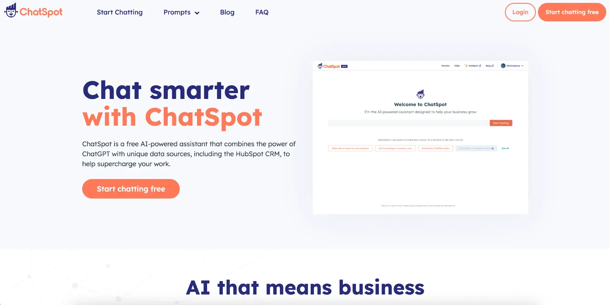 51Թ ChatSpot screenshot