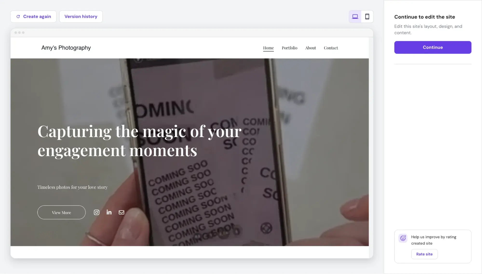 hostinger ai-generated website