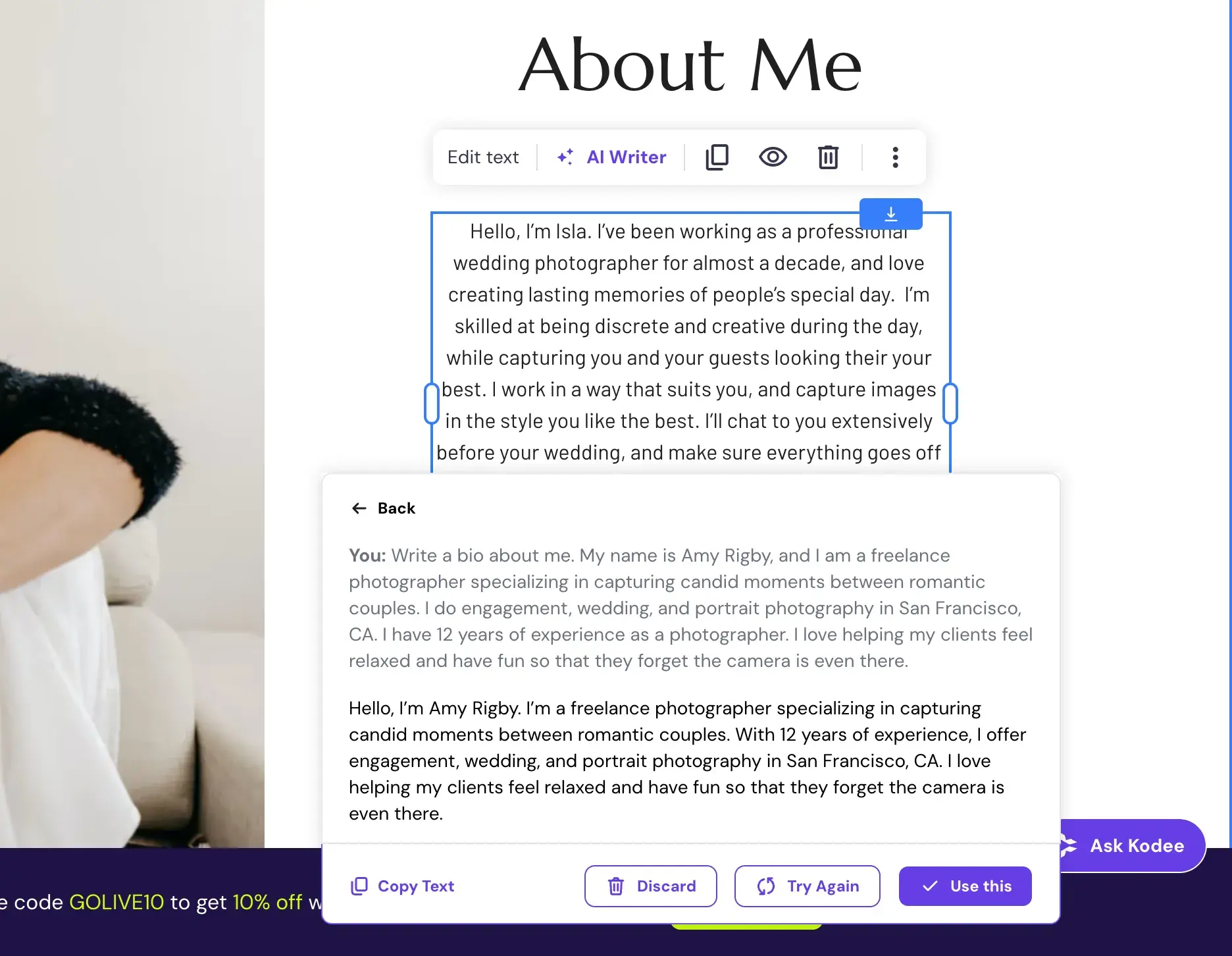 hostinger’s ai writer
