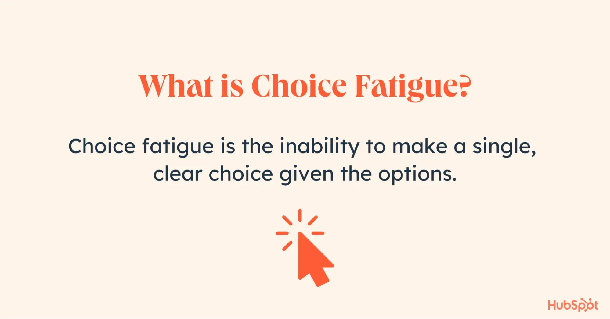  Definition of what choice fatigue is 