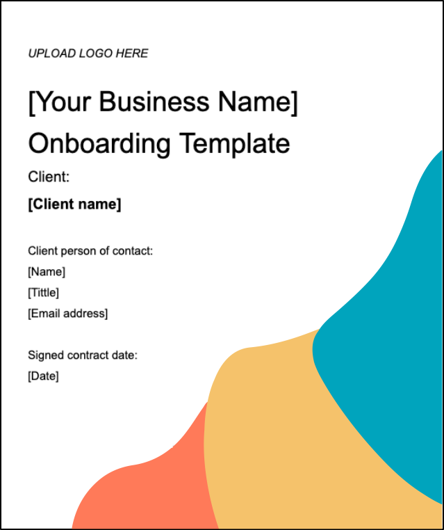 client onboarding template
