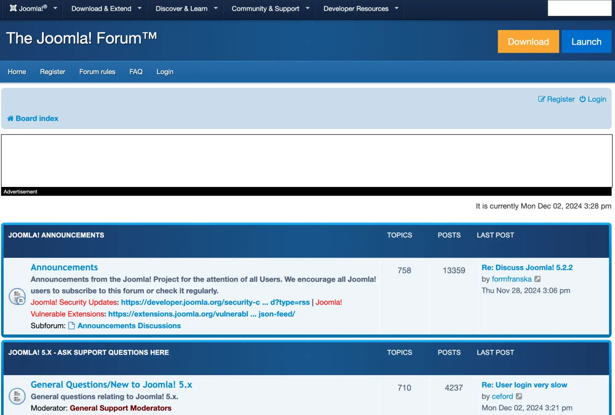 a joomla forum with thousands of questions and responses
