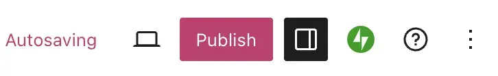 autosaving feature on wordpress cms