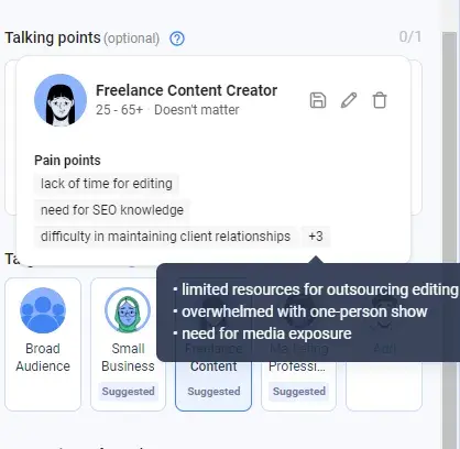 choosing a target audience for anywords ai cold email generator