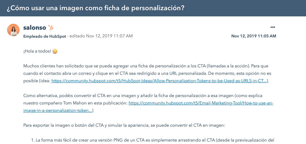 Ejemplo de una clínica de producto para mejorar el engagement de una comunidad online