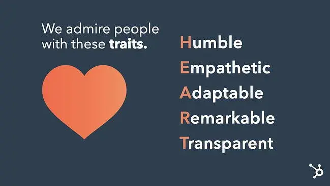 Slide from The ̽ѡ Culture Code, defining the HEART acronym.