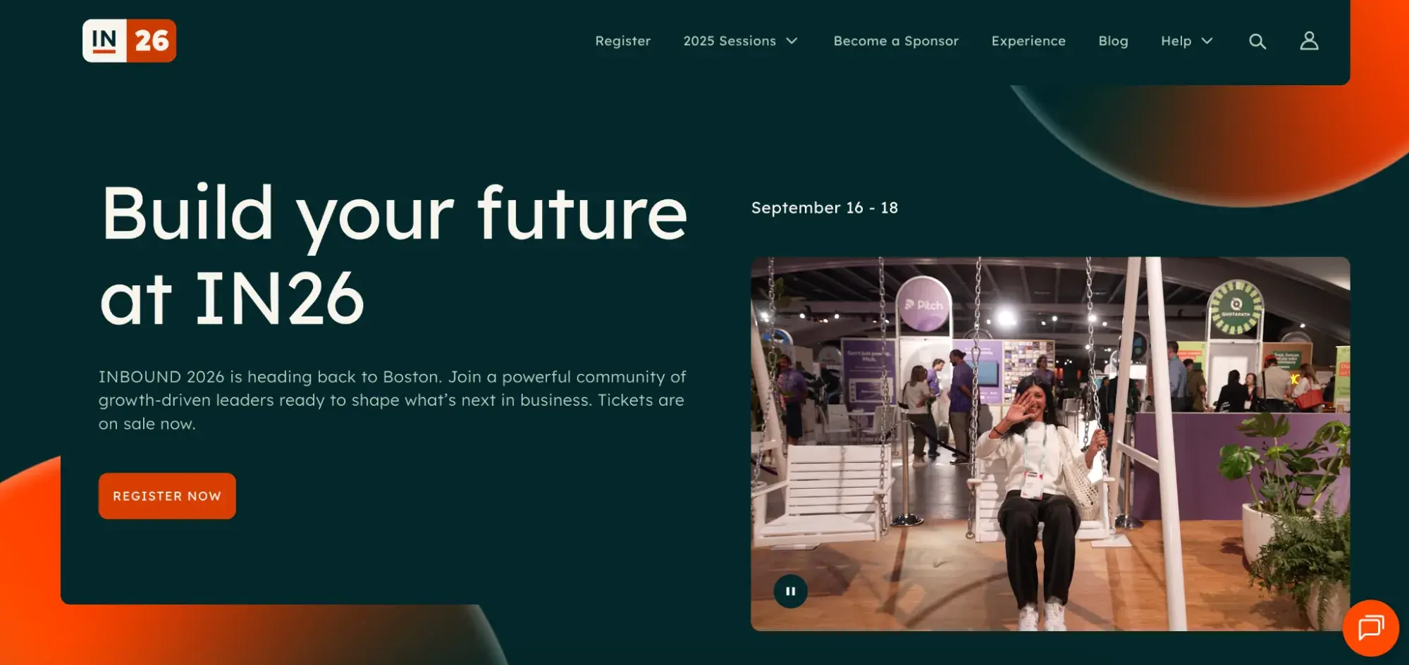 consistent brand voice on inbound’s website