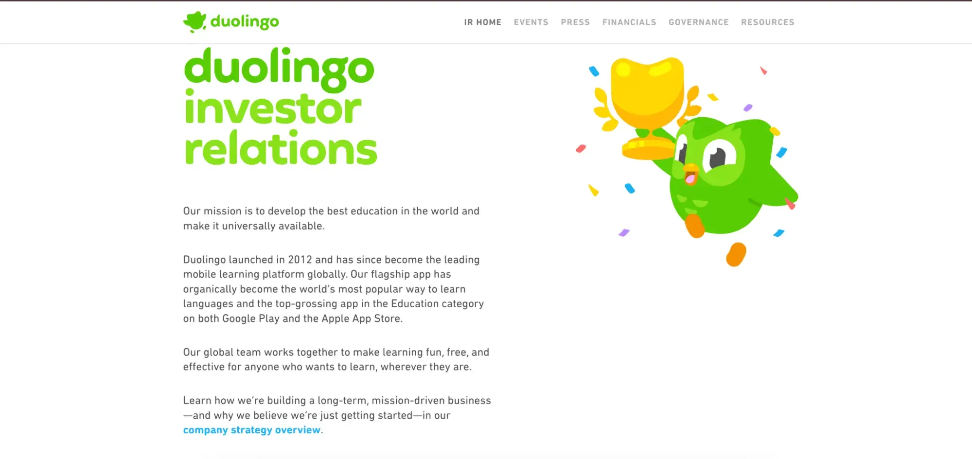 consistent brand voice in duolingo sales asset