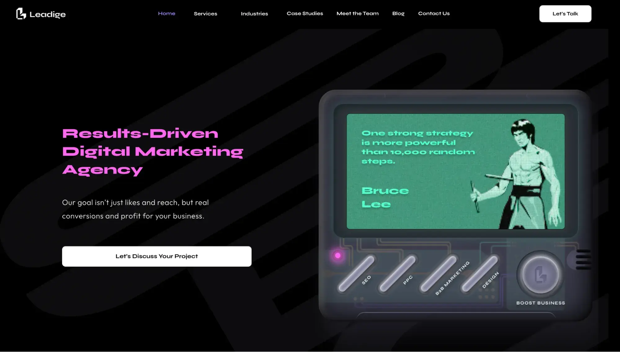 contact us page example, leadige