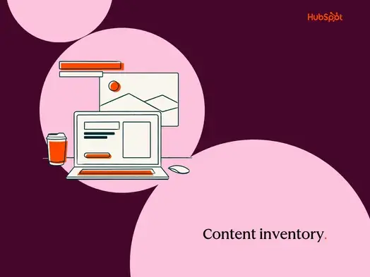 Illustration of a laptop with website content management tools and performance charts