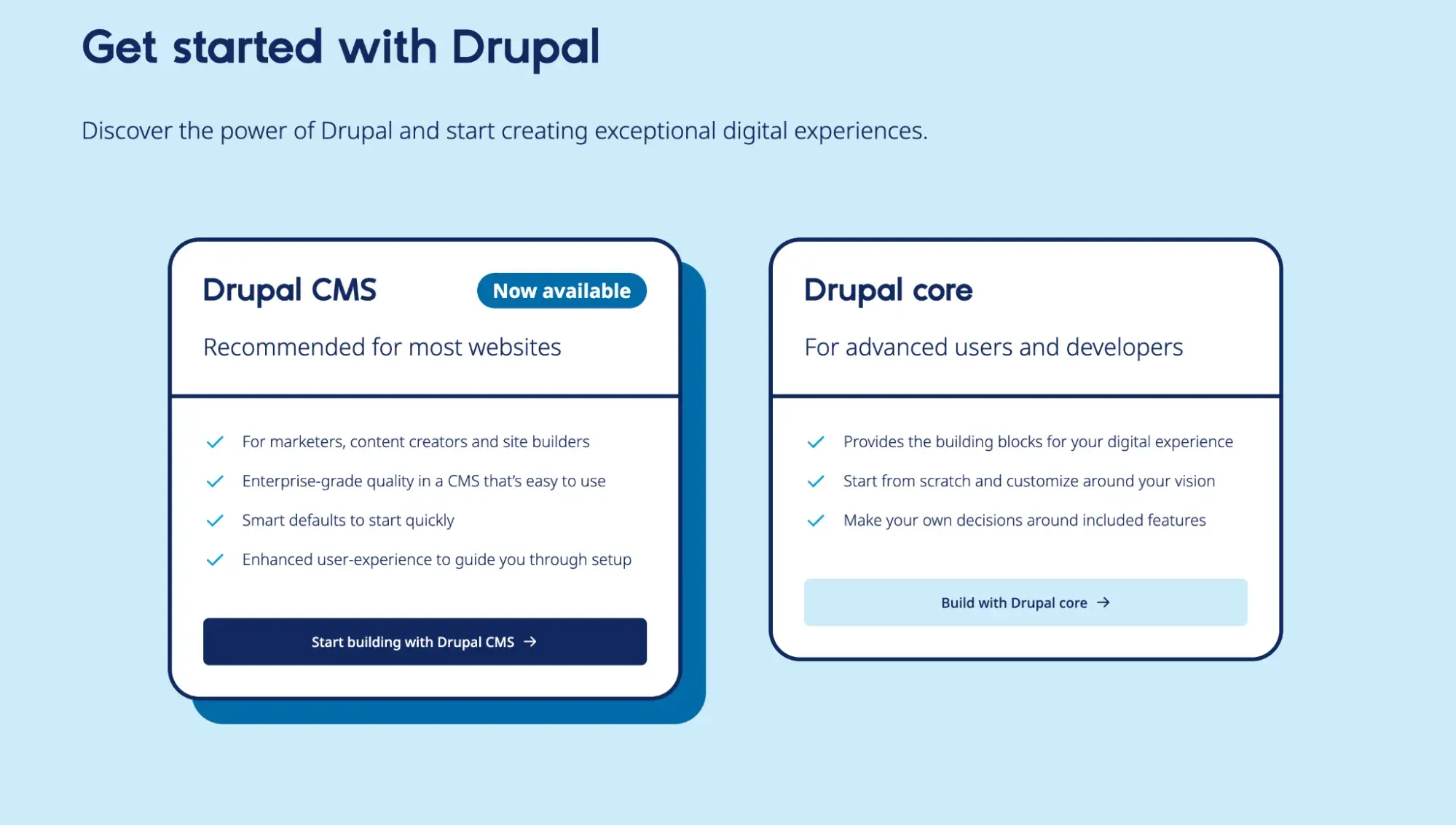 content management system examples: drupal