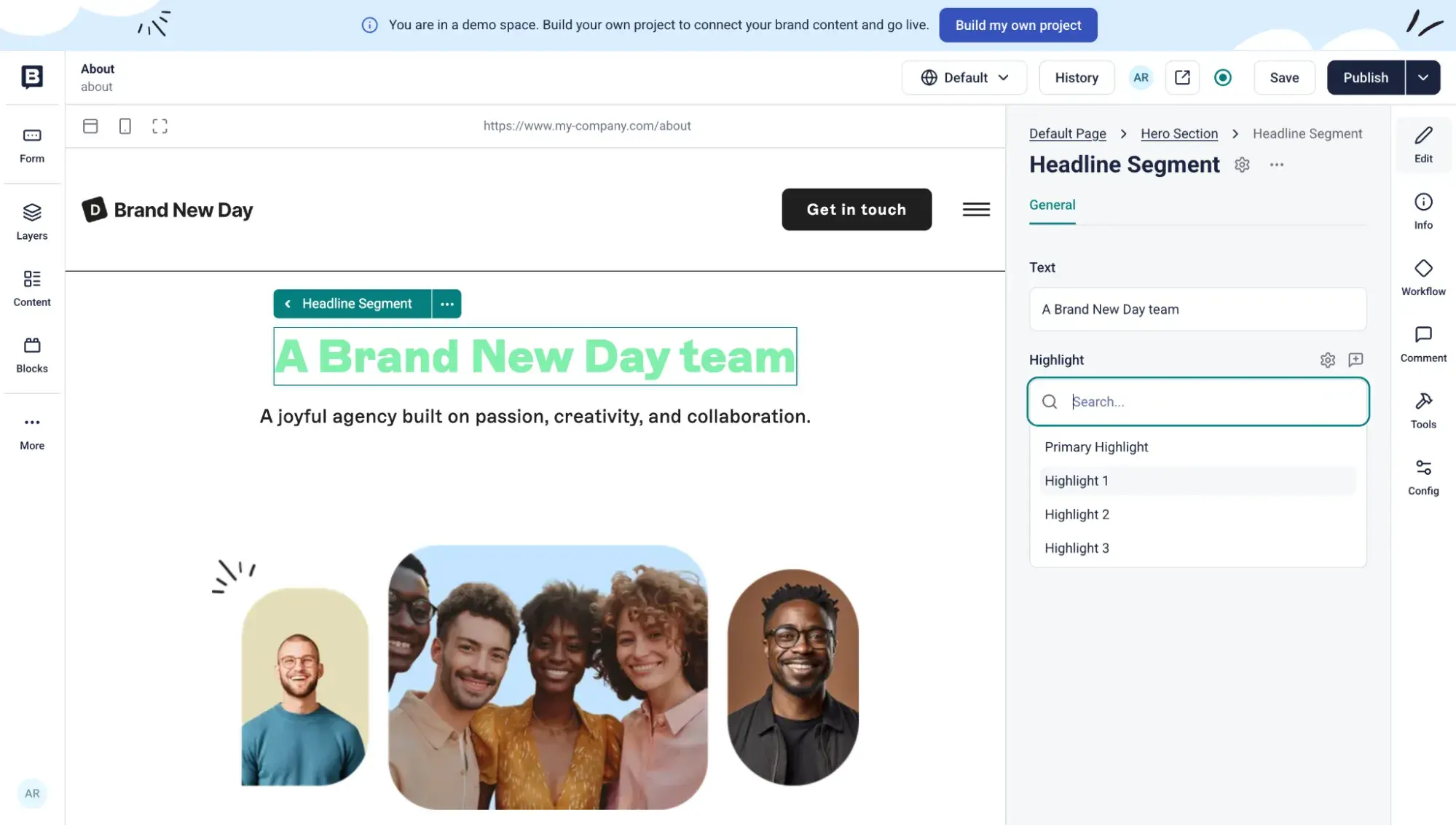 content management system examples: storyblok