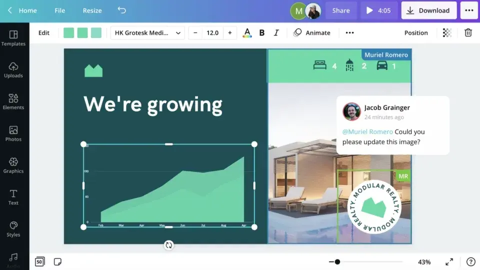 content marketing tools, canva for visual content creation