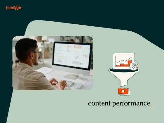 Man checking content performance on his computer