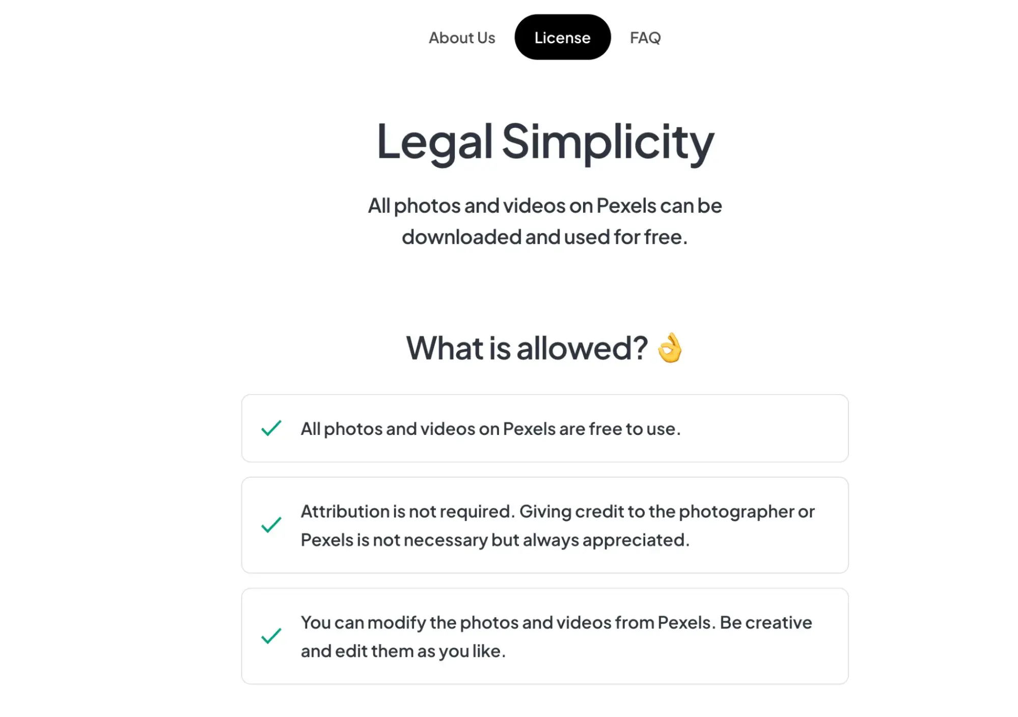 no copyright website notice example from pexel