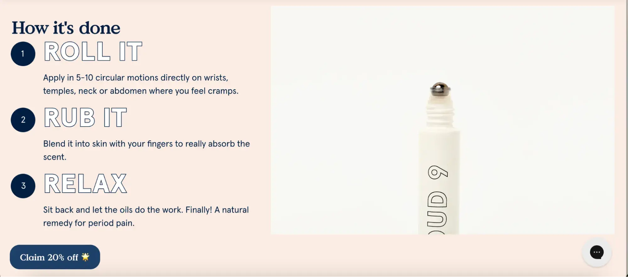 blume copywriting examples  step by step process description