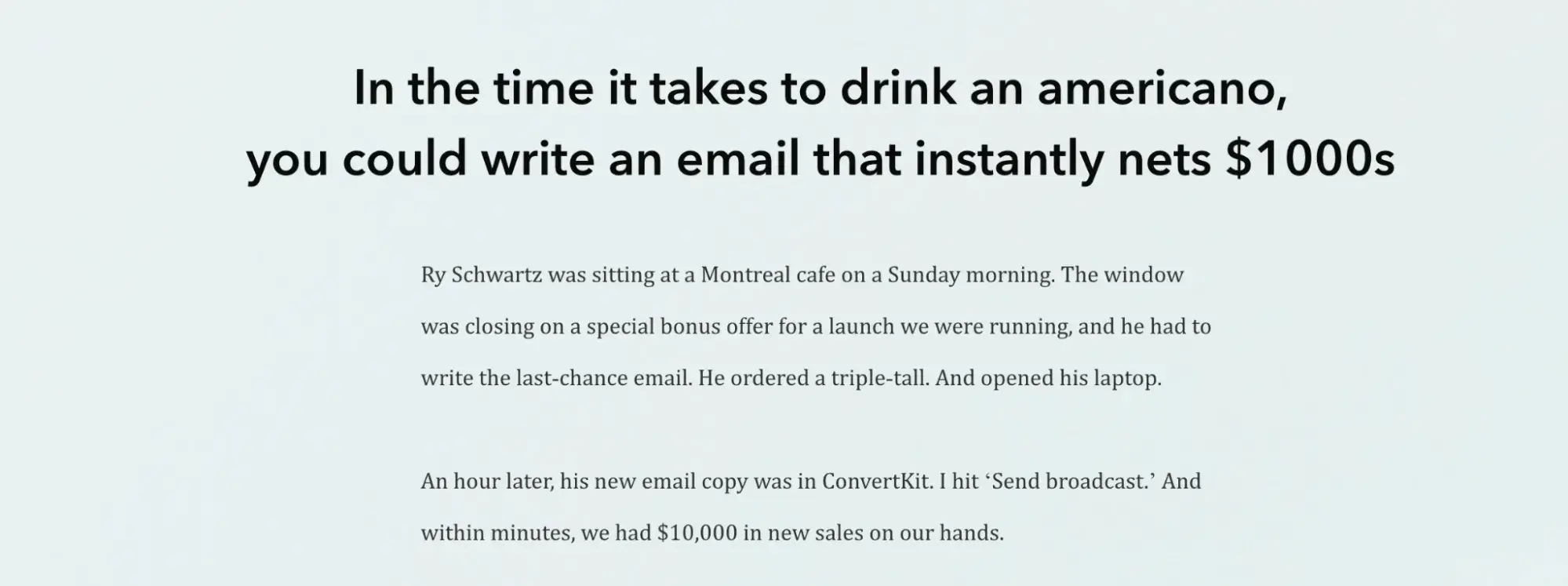10x emails by copyhackers  copywriting examples