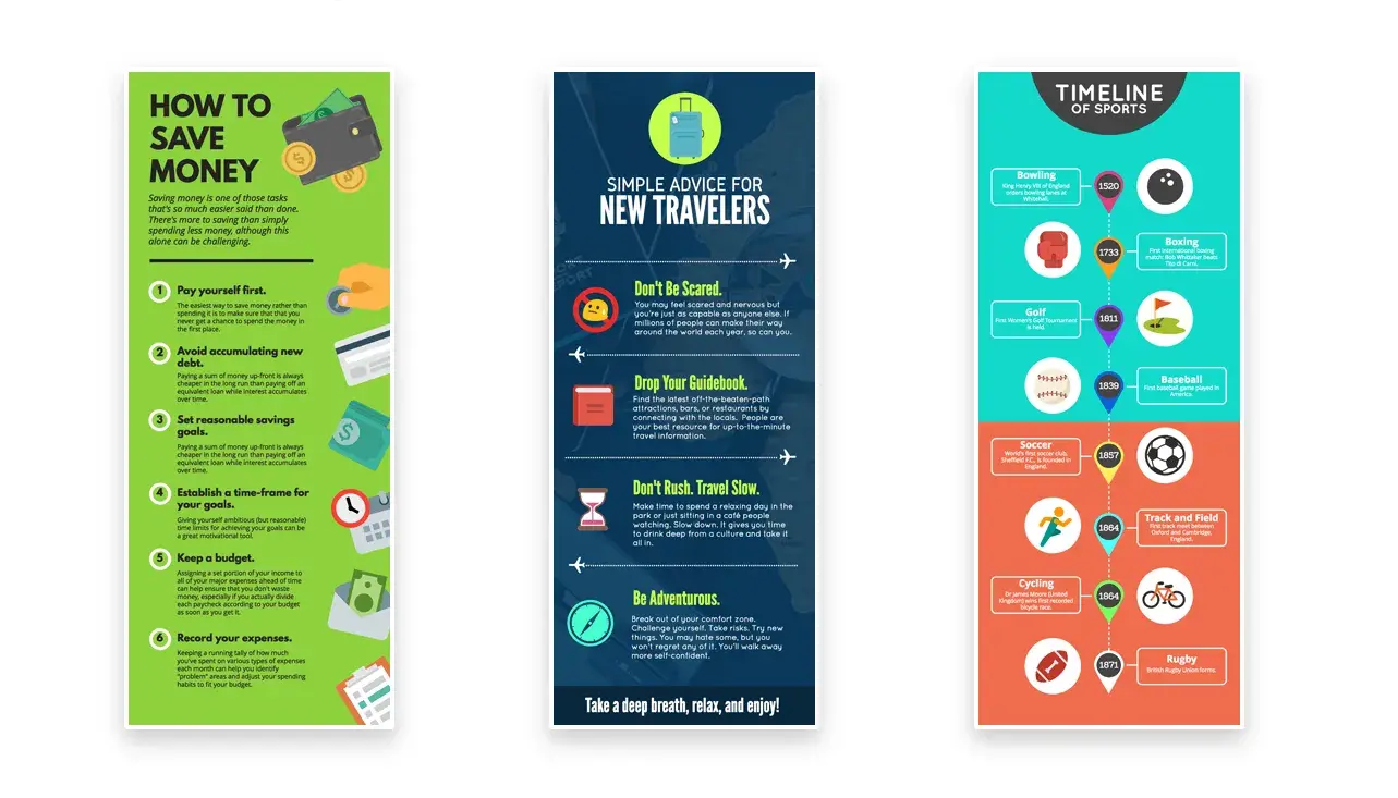 create infographic fast: infographic example from snappa