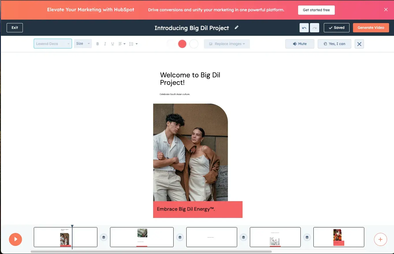 Screenshot showing an example of a video created by ̽ѡ Clip Creator.