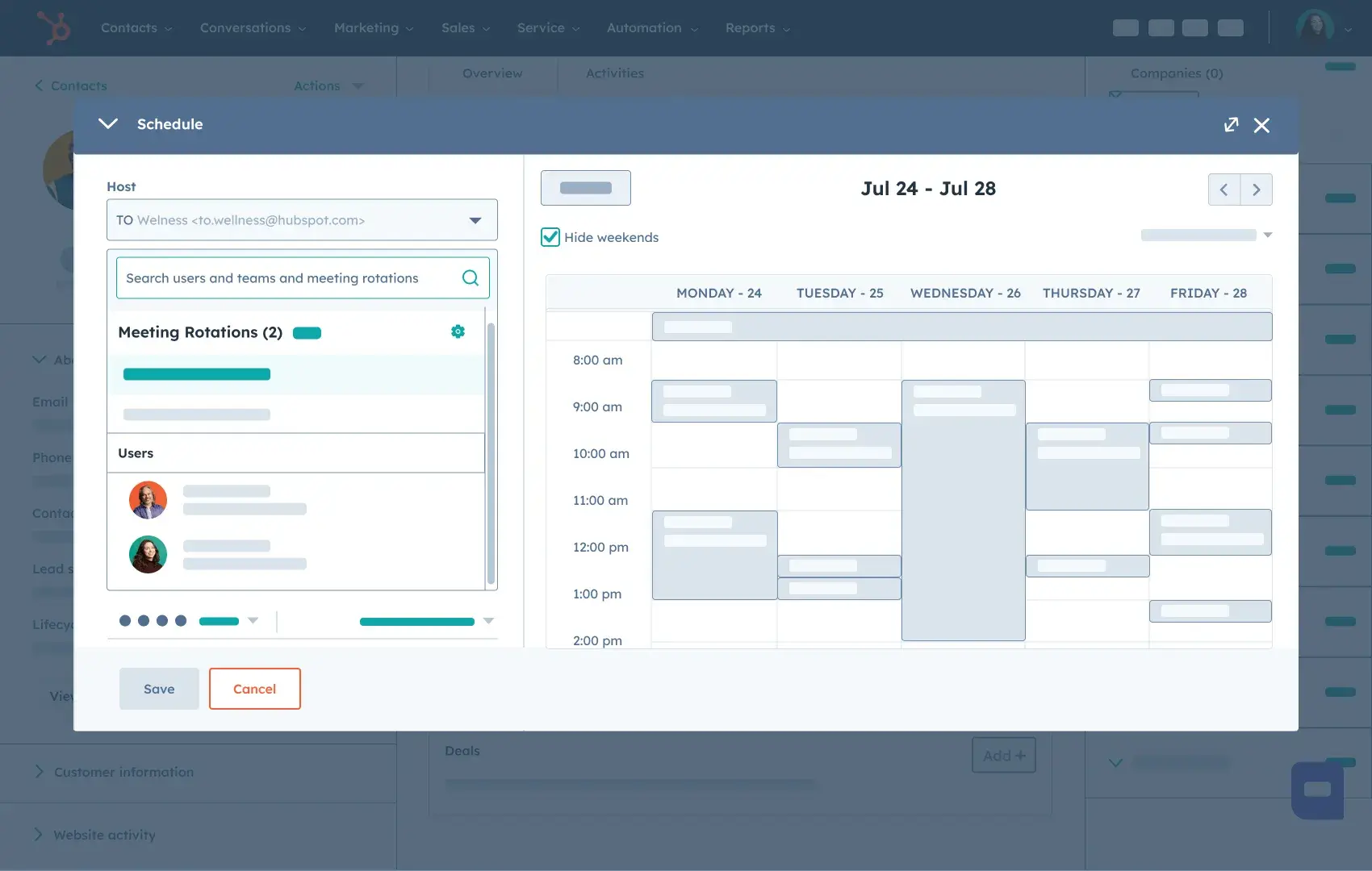 CRM features: ̽ѡ meeting scheduling
