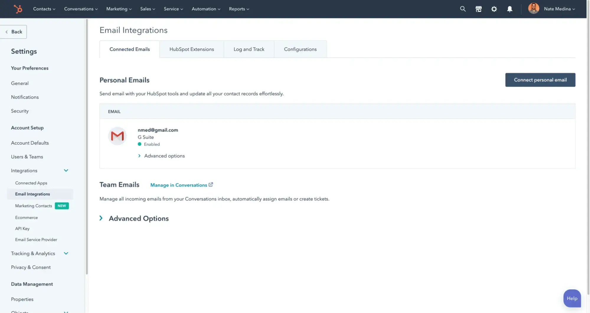 CRM features: ̽ѡ email integration