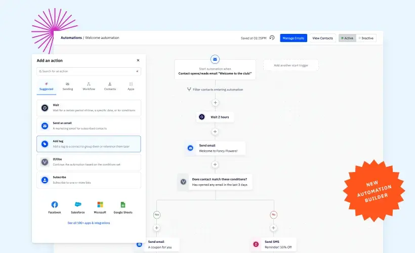 best crm with marketing automation platforms: activecampaign