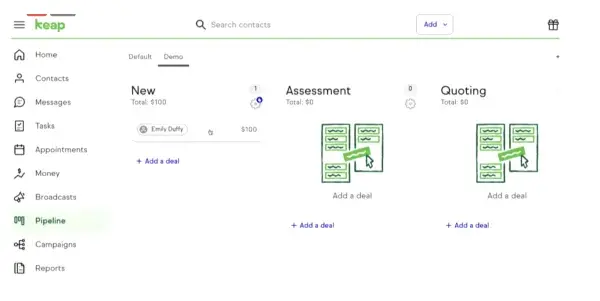best crm with marketing automation platforms: keap