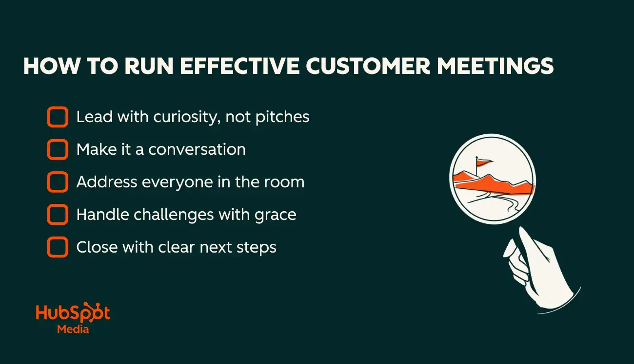 customer meetings, how to run them
