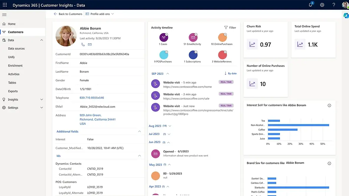 customer intelligence platform: Microsoft Customer Insights 