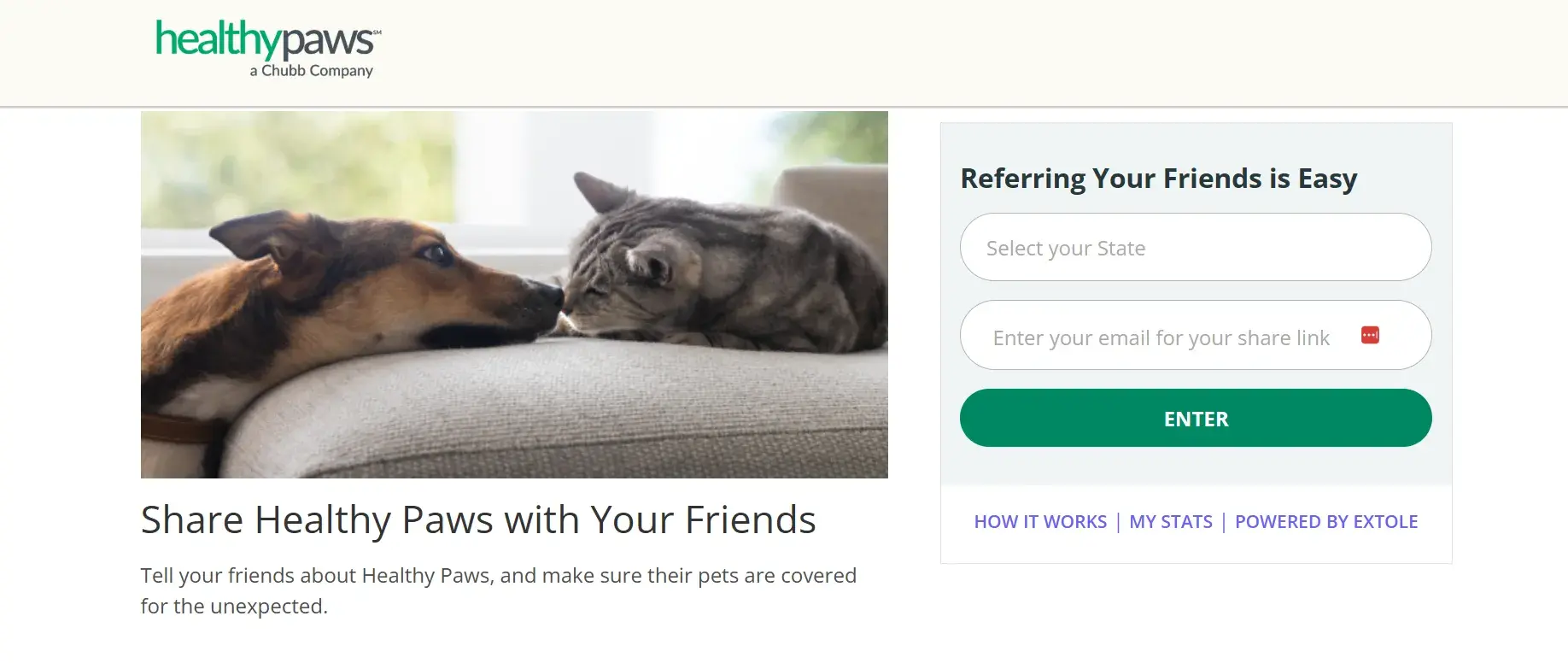 healthypaws referral program, customer referral program