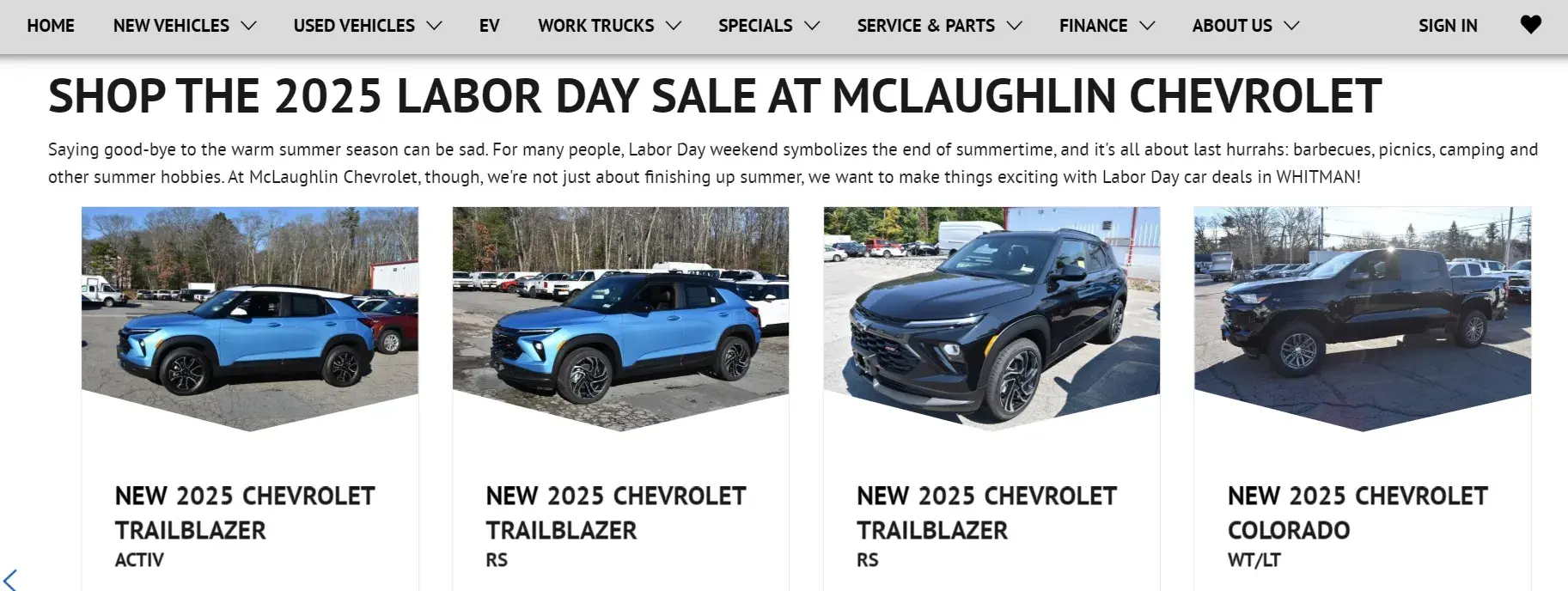 labour day car sale, customer referral program