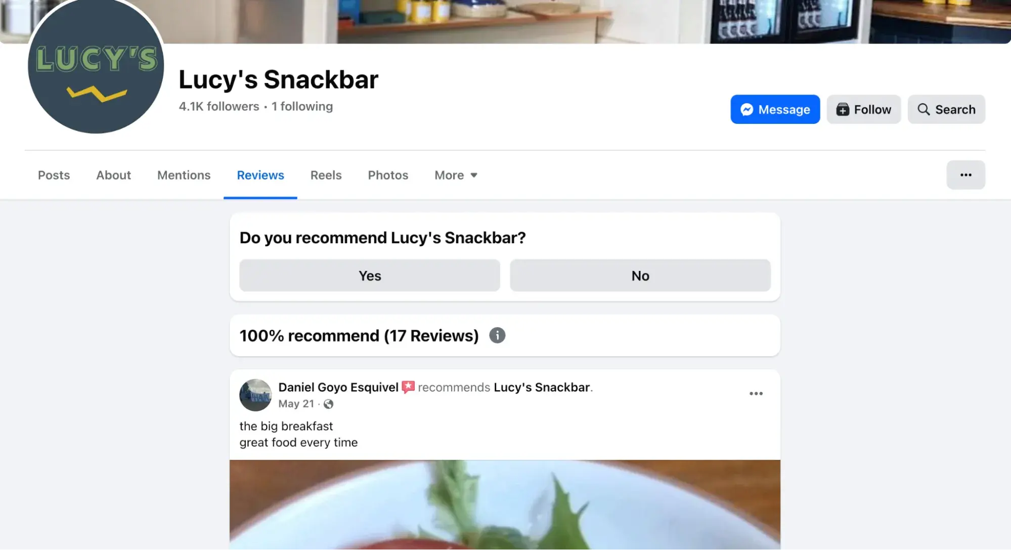 customer review sites, facebook’s page review