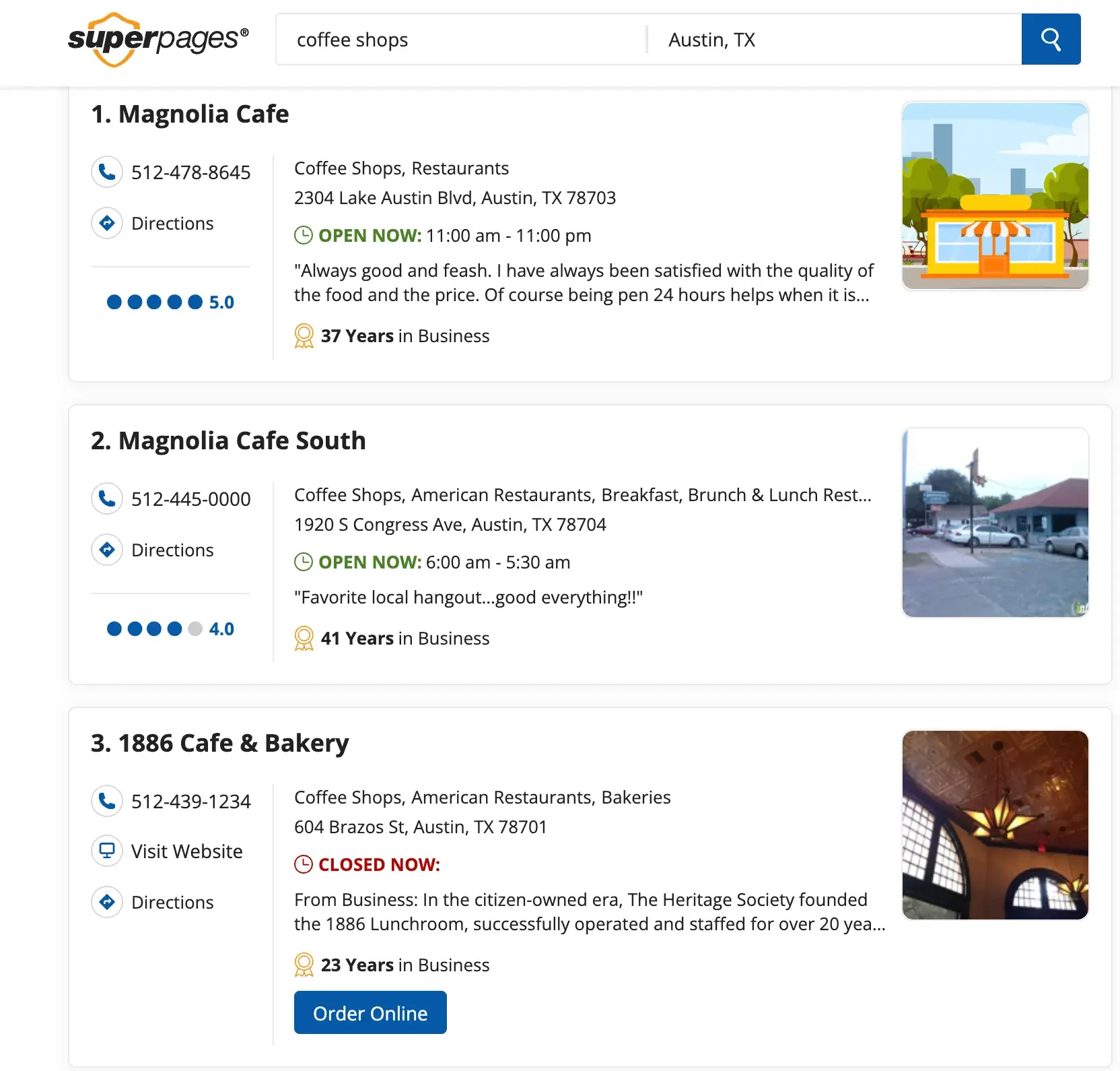 customer review sites, superpages business search tool